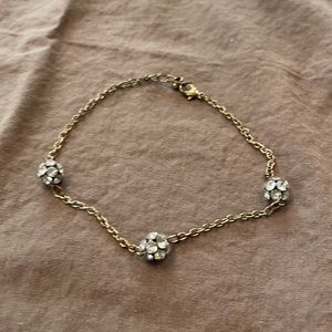 Ankle bracelet anklet faux diamonds